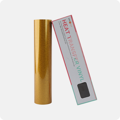 Glitter Heat Transfer Vinyl Roll - 10"x10 Ft (9 Colors)