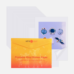 UK-Glossy Printable Vinyl Sticker Paper 100 Sheets Waterproof  - 8.5"X 11"
