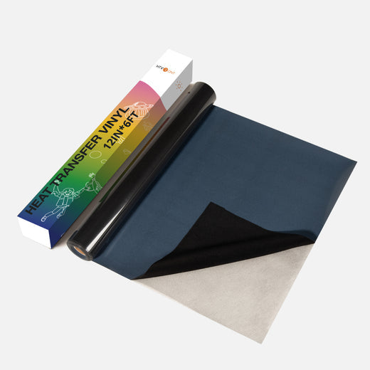 UK-Flock HTV Heat Transfer Vinyl-12" x 6FT（2 colors）