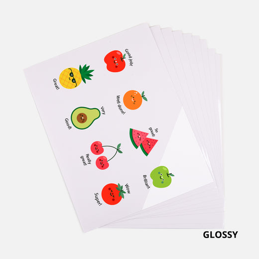 UK-Sublimation Waterproof Sticker Paper Glossy - 20 Pcs