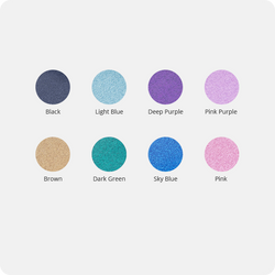 UK-Glitter Heat Transfer Vinyl Roll - 10"x5 Ft (8 Colors)