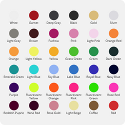 UK-Heat Transfer Vinyl Roll - 12"x5 Ft (36 Colors）