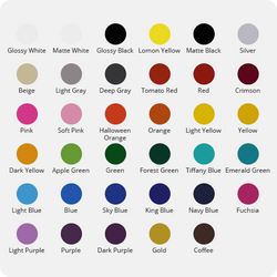UK-Permanent Adhesive Vinyl Roll - 12"x5 Ft （35 Colors)