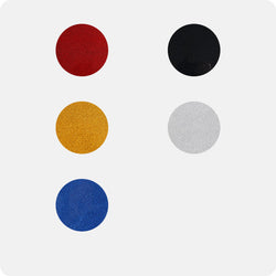 UK-Glitter Heat Transfer Vinyl Bundle - 12" x 10" 5 Pack  (5 Assorted Colors)