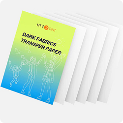UK-Heat Transfer Paper for Dark Fabric - 8.5" X 11" 6 Pack