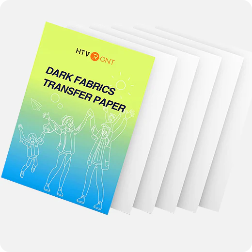 UK-Heat Transfer Paper for Dark Fabric - 8.5" X 11" 6 Pack
