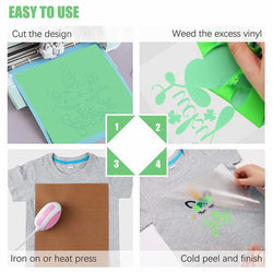UK-St. Patrick's Day Heat Transfer Vinyl Bundle - 12"x 10" 10 Sheets