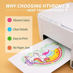 UK-Heat Transfer Paper for Dark Fabric - 8.5" X 11" 6 Pack