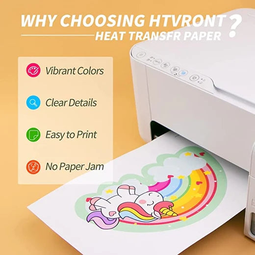 UK-Heat Transfer Paper for Dark Fabric - 8.5" X 11" 6 Pack