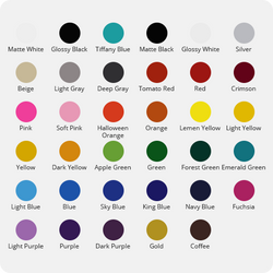 UK-Permanent Adhesive Vinyl Roll - 12"x10 Ft （35 Colors)