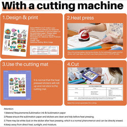 UK-Sublimation Waterproof Sticker Paper Glossy - 20 Pcs