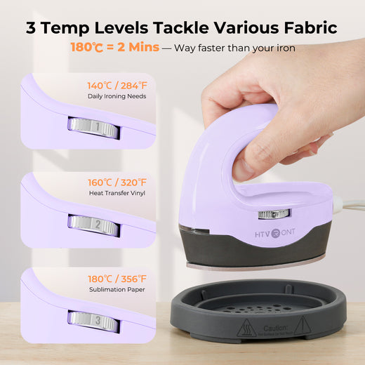 HTVRONT H1 Mini Heat Press Machine, Small & Portable