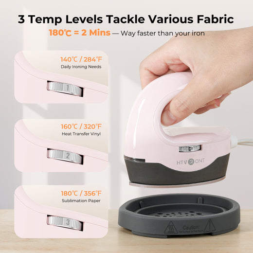 HTVRONT H1 Mini Heat Press Machine, Small & Portable