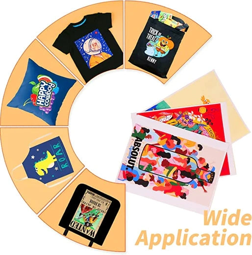 UK-Heat Transfer Paper for Dark Fabric - 8.5" X 11" 6 Pack