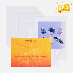 UK-Glossy Printable Vinyl Sticker Paper 100 Sheets Waterproof  - 8.5"X 11"