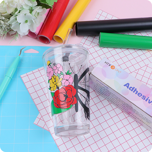 UK-Permanent Adhesive Vinyl Roll - 12"x5 Ft （35 Colors)