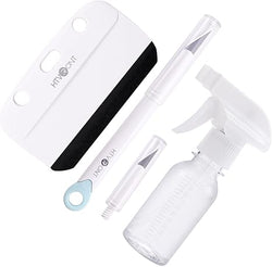 HTVRONT Window Film Kit - 4 Pcs Window Privacy Film Installation Tools, Easy to Apply Glass & Car Windows Tint Kit, Includes Felt Squeegee, Detachable Knife & 1 Extra Blade, 100ML Spray Bottle