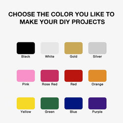 UK-Heat Transfer Vinyl Bundle - 12" x 5ft 12 Rolls (12 colors)