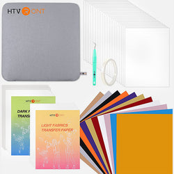 UK-Heat Press Accessories Bundle for Easy Craft - 52 Pcs(included Heat Press Mat 11.5*11.5in+PTFE Teflon Sheet 12*10in)