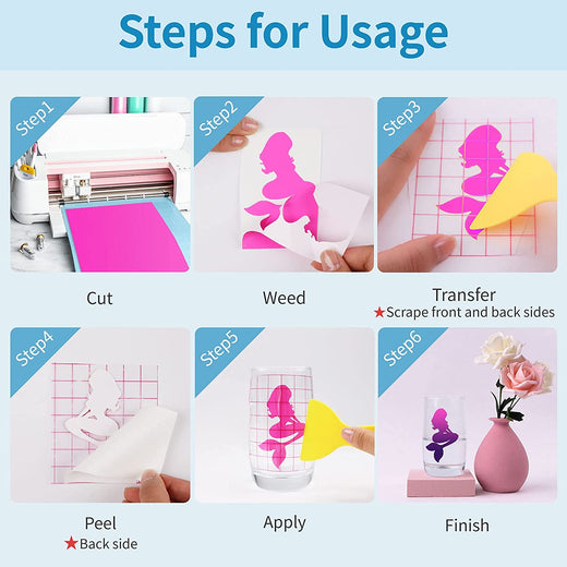 UK-Cold Color-Changing Adhesive Vinyl Bundle - 12"x10" 8 pack