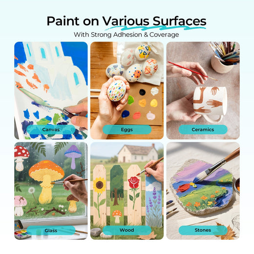 UK-[LOKLiK iPaint]48 Colors Acrylic Paint Set (3ml each) *1