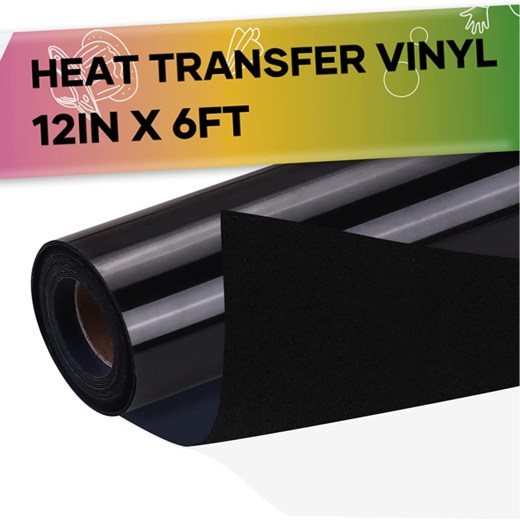 UK-Flock HTV Heat Transfer Vinyl-12" x 6FT（2 colors）