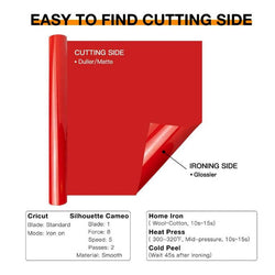 UK-Heat Transfer Vinyl Bundle - 12" x 5ft 12 Rolls (12 colors)