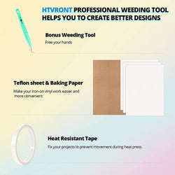 UK-Heat Press Accessories Bundle for Easy Craft - 52 Pcs(included Heat Press Mat 11.5*11.5in+PTFE Teflon Sheet 12*10in)