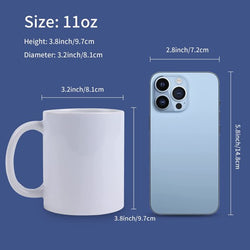 UK-Sublimation Mugs Blank 11 oz - 6 Pack Tazas Para Sublimacion