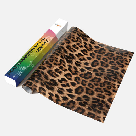Leopard Heat Transfer Vinyl Rolls - 12" x 5ft (4 Colors)