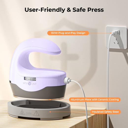 HTVRONT H1 Mini Heat Press Machine, Small & Portable