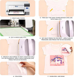 UK-150pcs Sublimation Paper & 10FT Sublimation HTV Bundle
