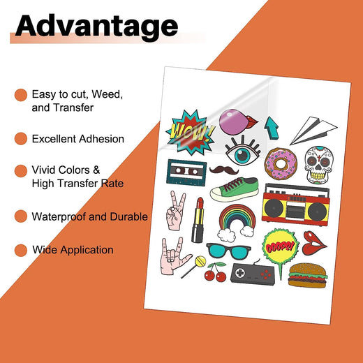 UK-Sublimation Waterproof Sticker Paper Matte - 20 Pcs