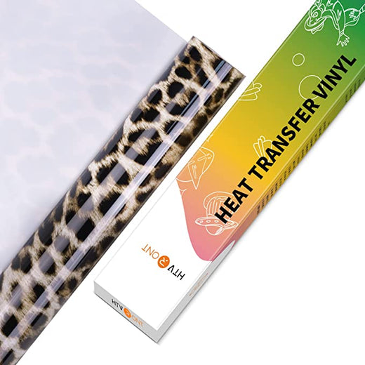 UK-Leopard Heat Transfer Vinyl Rolls - 12" x 5ft (4 Colors)