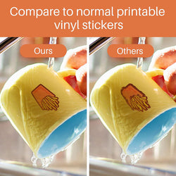 UK-Sublimation Waterproof Sticker Paper Glossy - 20 Pcs