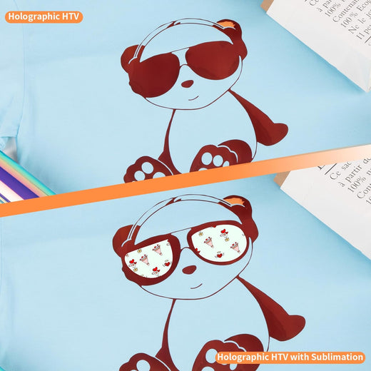 UK-Holographic Heat Transfer Vinyl Bundle- 12×10in 6 Sheets