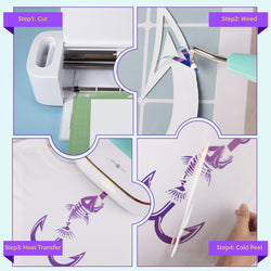UK-Holographic Heat Transfer Vinyl Bundle- 12×10in 6 Sheets