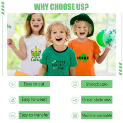 UK-St. Patrick's Day Heat Transfer Vinyl Bundle - 12"x 10" 10 Sheets