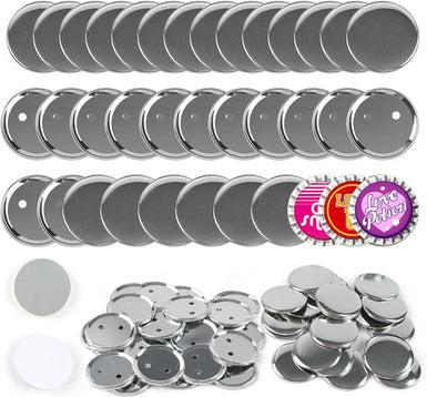 Blank Button Supplies-100 Sets 58mm/2.25 inch