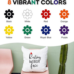 UK-Heat Transfer Vinyl Bundle - 8 Pack 12" x 3FT