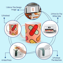 UK-Sublimation Paper 8.5 x 11 Inch - 200 Sheets