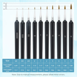 UK-[LOKLiK iPaint] Mini Detail Paintbrush Set（10pcs）