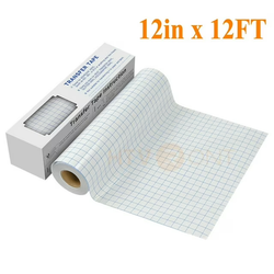 HTVRONT 12" x 12 Feet Transfer Tape for Vinyl with Blue Alignment Grid Transfer paper Perfect for Self Adhesive Vinyl for Signs Stickers Decals Walls Doors & Windows