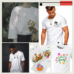 UK-Unisex 1-Pack Polyester T-Shirt - White Blank