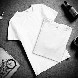 UK-Unisex 1-Pack Polyester T-Shirt - White Blank
