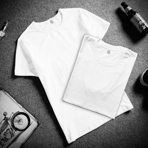 UK-Unisex 1-Pack Polyester T-Shirt - White Blank
