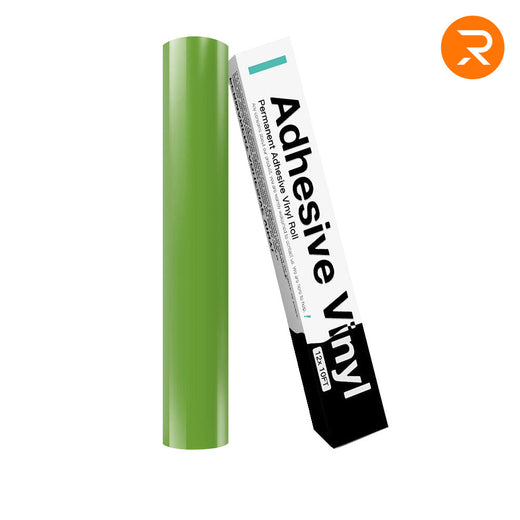 UK-Permanent Adhesive Vinyl Roll - 12"x10 Ft （35 Colors)