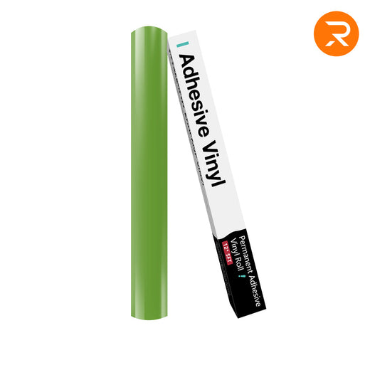 UK-Permanent Adhesive Vinyl Roll - 12"x5 Ft （35 Colors)