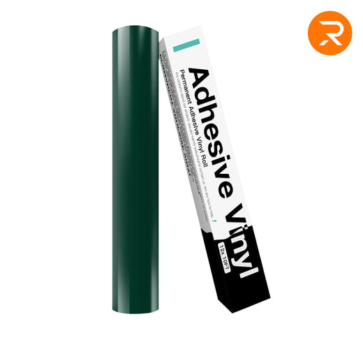 UK-Permanent Adhesive Vinyl Roll - 12"x10 Ft （35 Colors)