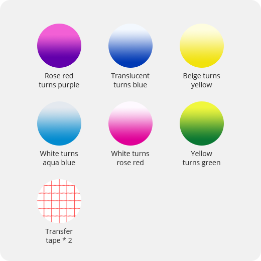 UK-Cold Color-Changing Adhesive Vinyl Bundle - 12"x10" 8 pack